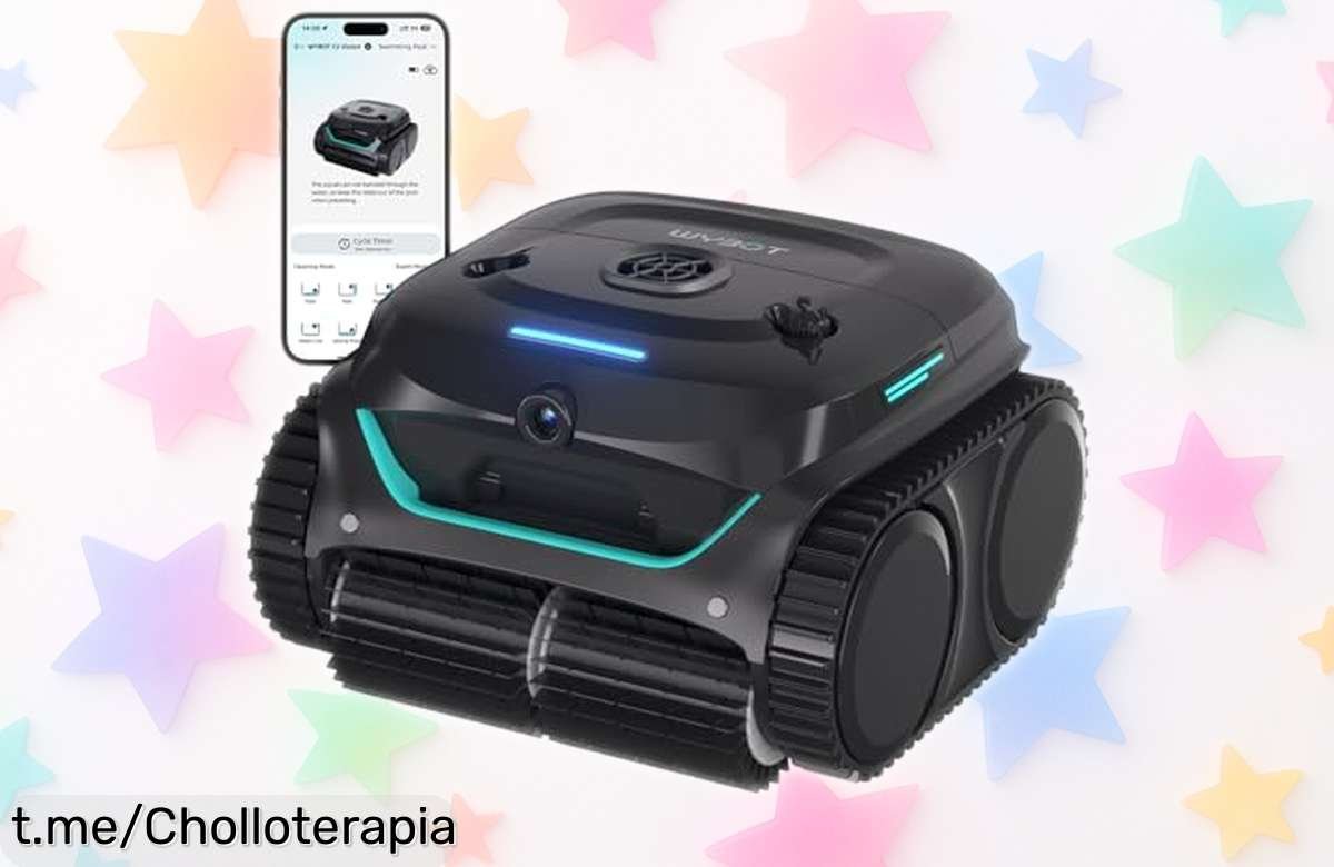 Increíble robot limpiador de piscinas Wybot C2 VisionA, ¡súbete a este ofertón y disfruta de agua cristalina sin esfuerzo! ¡No te lo pierdas!