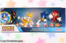 Increíble set de 4 figuras de Sonic de Comansi, ¡un chollazo ideal para jugar y regalar! Despierta tu imaginación con esta oportunidad que no querrás dejar escapar.