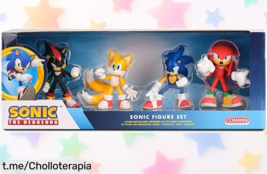 Increíble set de 4 figuras de Sonic de Comansi, ¡un chollazo ideal para jugar y regalar! Despierta tu imaginación con esta oportunidad que no querrás dejar escapar.