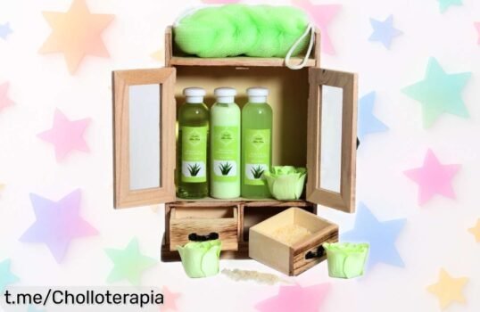 Increíble set de baño BRUBAKER con 10 piezas y armario vintage que cuida tu piel como nunca antes, ¡precio loco que volará del stock!