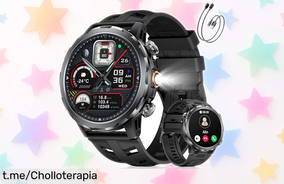 Increíble smartwatch LIGE para hombre con pantalla gigante y más de 100 modos deportivos, ¡un chollazo a precio loco que se va volando! Aprovecha ya antes de que desaparezca.