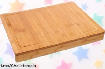 Increíble tabla de cortar de bambú MAXHOME, un chollo que vuela al mejor precio; cocina con estilo y naturalidad ¡no te quedes sin la tuya!