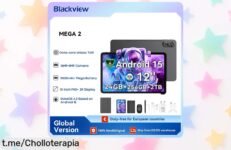 Increíble tablet Android Blackview MEGA 2, rebajada a precio de risa: pantalla 12” 2K, ¡incluye teclado y lápiz óptico! Apúrate antes que se acabe esta super oferta.