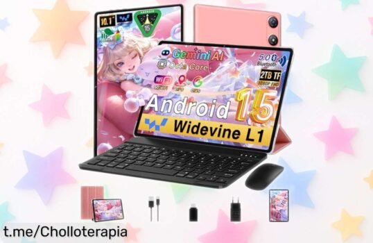 Increíble tablet Android de 10 pulgadas con teclado y ratón: ¡almacenamiento de hasta 2TB y conexión 5G a un precio que vuela! No lo pienses, este chollo se va volando.