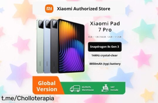Increíble tableta Pad 7 Pro de Xiaomi con pantalla rápida y batería gigante a precio locura, ¡las unidades vuelan, siente la emoción de tenerla ya!