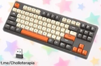 Increíble teclado mecánico compacto Attack Shark x Freewolf M87, luces RGB personalizables y conexión fácil para 3 dispositivos; ¡una oferta que no puedes dejar pasar!