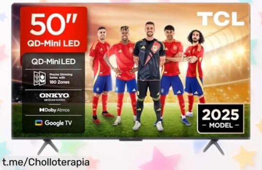Increíble televisor 4K Smart TV de 50” TCL con sonido Onkyo y Google TV a un precio tirado, ¡no te lo puedes perder! Disfruta del cine en casa como nunca antes.