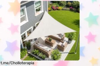 Increíble toldo vela impermeable triangular 3x3m Sunnylaxx, bloqueo del sol y resistencia a la lluvia en un ofertón que vuela; ¡dale a tu jardín el toque ideal antes de que se agote!