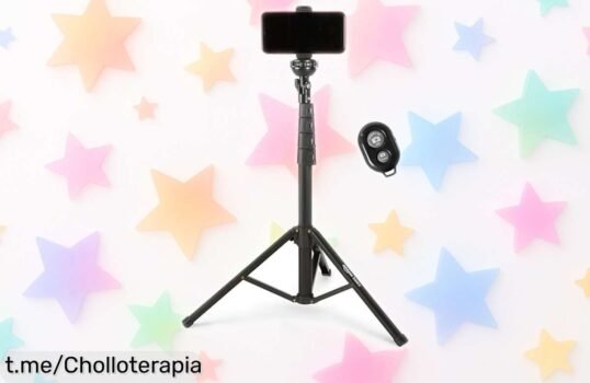 Increíble trípode y palo selfie Amazon Basics que se extiende hasta 162cm: ¡aprovecha este chollo volador con mando a distancia y captura cada momento ya!