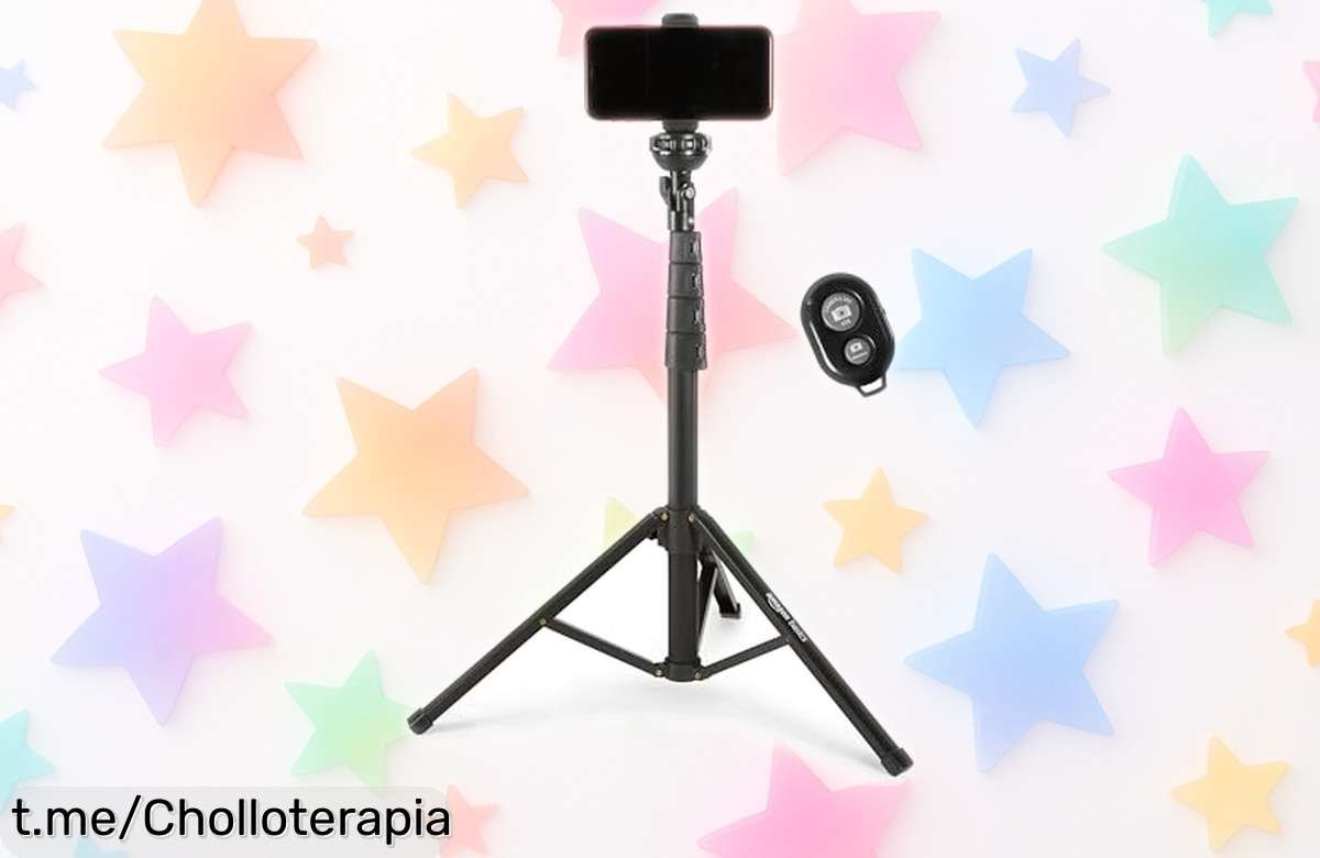 Increíble trípode y palo selfie Amazon Basics que se extiende hasta 162cm: ¡aprovecha este chollo volador con mando a distancia y captura cada momento ya!