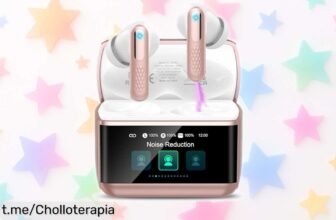 Increíbles auriculares inalámbricos ZXHKON: sonido clarito y cancelación de ruido, ¡48 horas ininterrumpidas! No te quedes sin ellos, esta oferta se va volando.