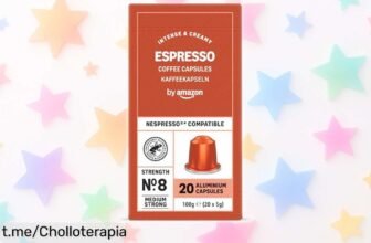 Increíbles cápsulas de café espresso compatibles con Nespresso, pack de 20 unidades por un precio rebajado que despertará tus sentidos y llenará tu día de sabor.
