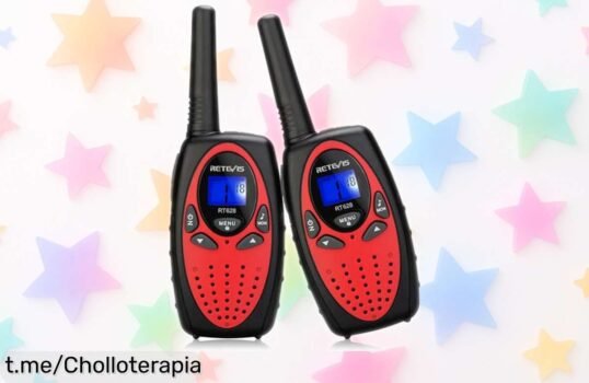Increíbles walkie talkies Retevis RT628 para peques, perfectos para sus aventuras al aire libre a un precio regalado. ¡No dejes pasar esta oportunidad y llévalos ya!