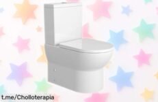 Inodoro cerámico compacto Baikal T4 con sistema Rimless y tapa de cierre suave a un precio loco, ¡cómpralo ya antes de que se agote!