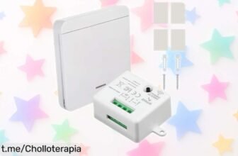 Interruptor de luz inalámbrico 433MHZ: instalación fácil, sin cables y a vuelta de mano. ¡Aprovecha este precio loco antes que se agote!