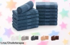 Juego de 12 toallas de mano Todocama con un precio loco, absorbentes y suaves como los sueños; no te quedes sin ellas, ¡hazte con tu pack antes que vuelen!