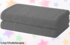 Juego de 2 toallas Degrees Home que secan al instante y son super resistentes, ¡una oferta imperdible que hará que cada ducha sea un placer!