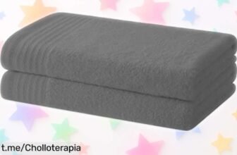 Juego de 2 toallas Degrees Home que secan al instante y son super resistentes, ¡una oferta imperdible que hará que cada ducha sea un placer!