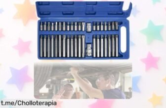 Juego de 40 puntas Torx imantadas con estuche resistente a precio ridículo, ¡aprovecha esta oferta y no te quedes sin las herramientas que necesitas para tus reparaciones!