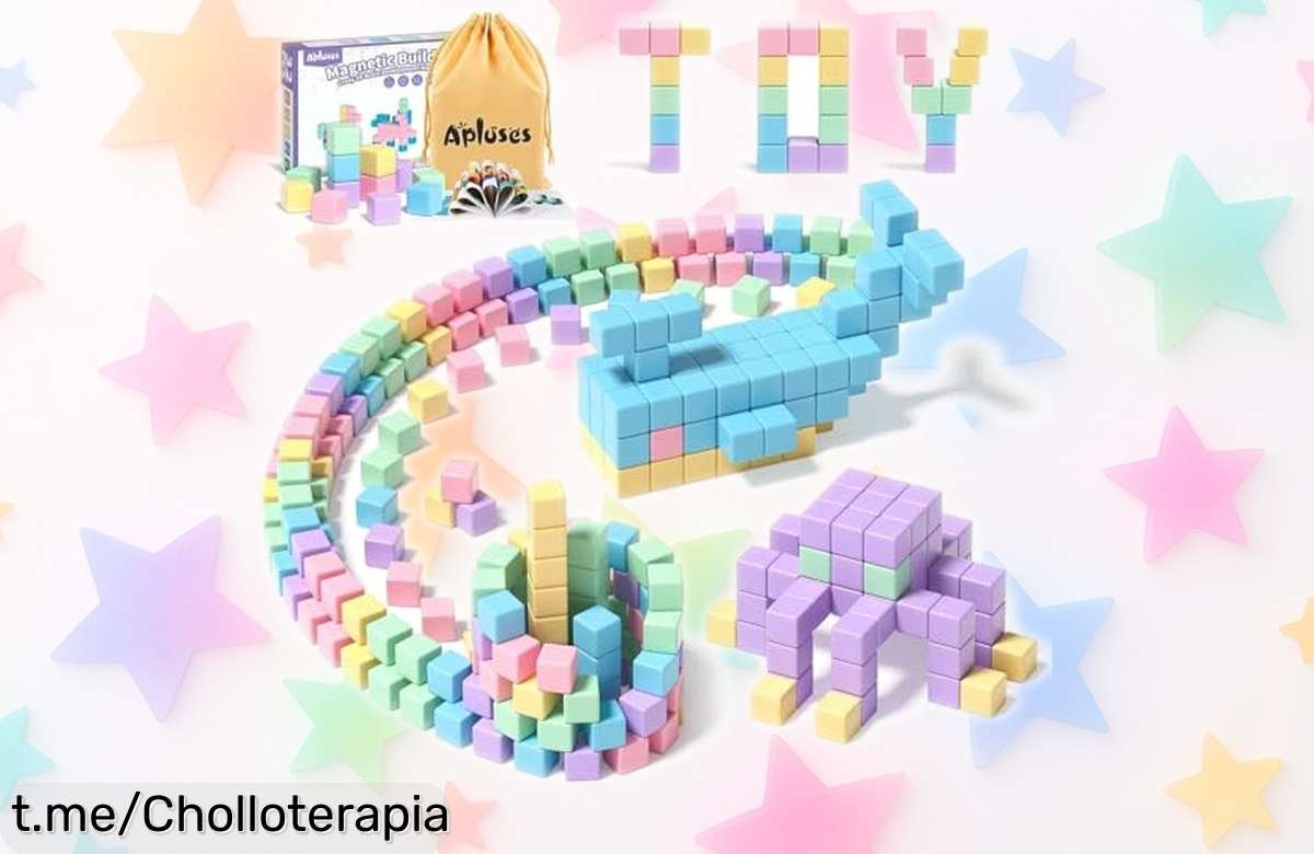 Juego de bloques magnéticos para construcción que encanta a los peques: ¡aplica el cupón y disfruta de un precio rebajado que no durará! Regala diversión y creatividad ya mismo.