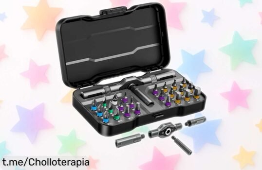 Juego de destornilladores de precisión Koeutoze 24 en 1 a precio loco, ¡nunca ha sido tan fácil reparar! No te quedes sin el tuyo y hazlo parte de tus mejores momentos.