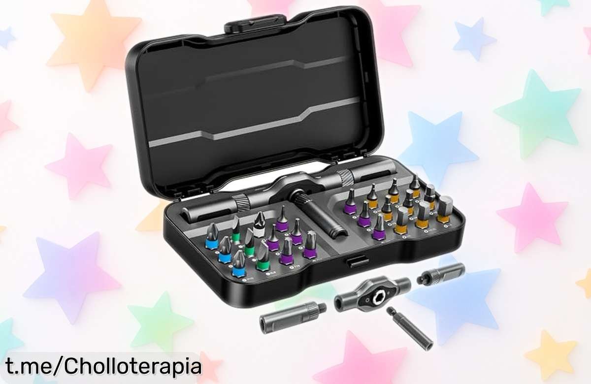 Juego de destornilladores de precisión Koeutoze 24 en 1 a precio loco, ¡nunca ha sido tan fácil reparar! No te quedes sin el tuyo y hazlo parte de tus mejores momentos.