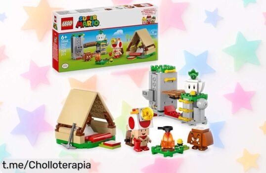Juego interactivo de acampada LEGO Super Mario con Capitán Toad, ¡experiencias únicas a precio increíble! No te lo pierdas y crea recuerdos imborrables.