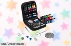 Kit de costura de viaje completo con tijeras y botones a precio loco, ¡no te quedes sin el tuyo! Perfecto para arreglos rápidos donde sea. Aprovecha antes de que se agote.