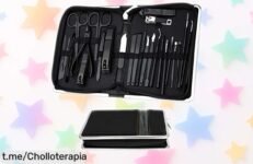 Kit de manicura y pedicura 26 piezas con herramientas de acero inoxidable a precio ridículo, ¡no te quedes sin el tuyo! Tus manos y pies lo agradecerán.