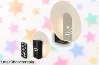 Lámpara de pared BRILONER con sensor y recarga USBC, ¡instálala sin cables! Aprovecha este inventazo a precio loco y transforma cualquier rincón en un lugar mágico.