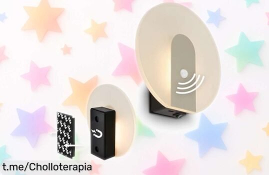 Lámpara de pared BRILONER con sensor y recarga USBC, ¡instálala sin cables! Aprovecha este inventazo a precio loco y transforma cualquier rincón en un lugar mágico.