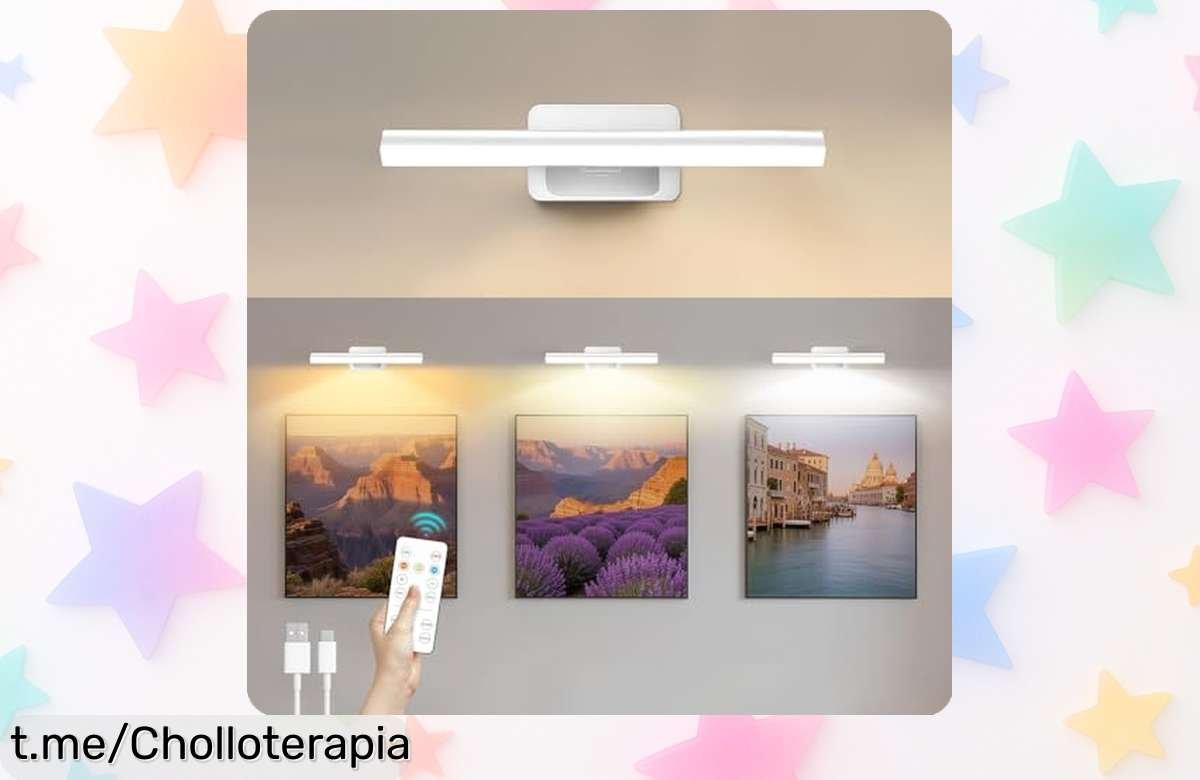 Lámpara de pared inalámbrica AMFUN con mando a distancia y batería de 20 horas en un ofertón que transformará tu hogar, no te lo pierdas o lamentarás la oportunidad.