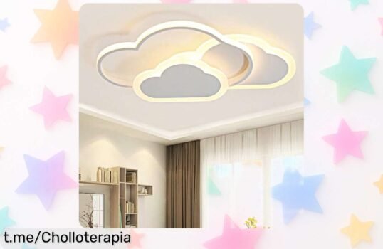 Lámpara de techo LED en forma de nube para niños BLMYL, ¡ahorra energía mientras iluminas sueños mágicos a un precio loco que no puedes dejar pasar!