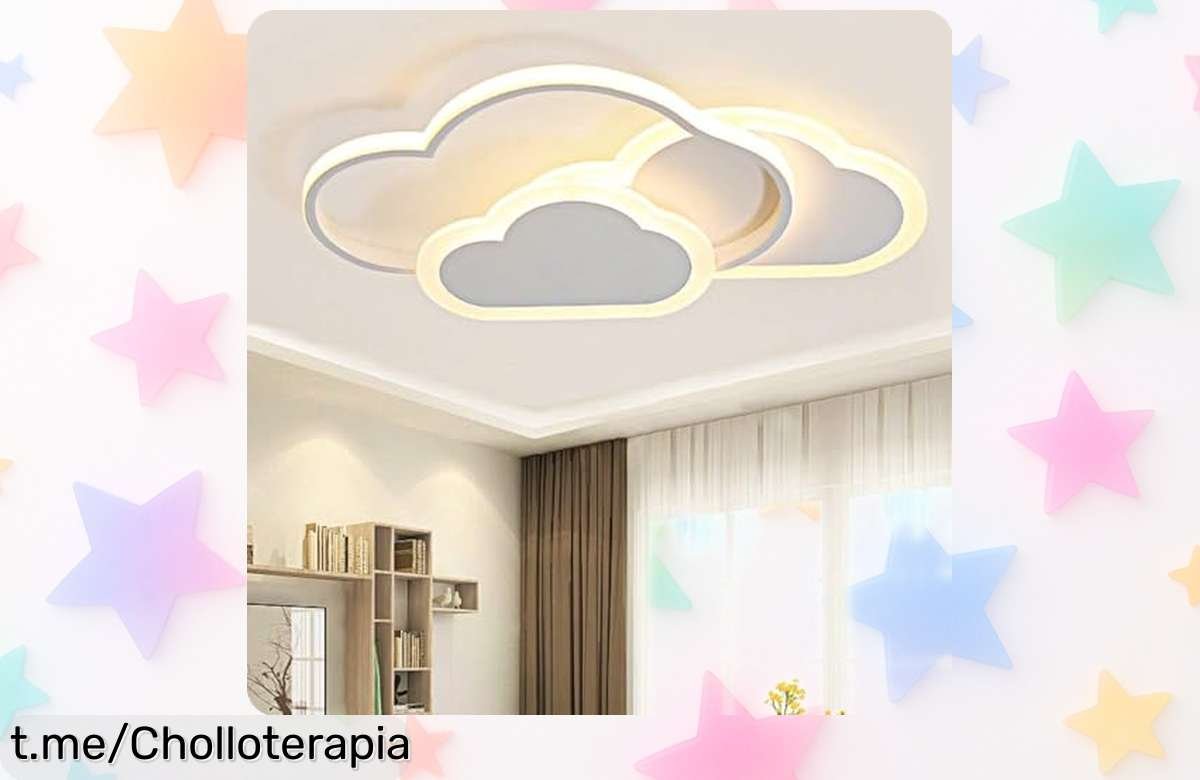 Lámpara de techo LED en forma de nube para niños BLMYL, ¡ahorra energía mientras iluminas sueños mágicos a un precio loco que no puedes dejar pasar!