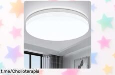 Lámpara de techo LED redonda ultrafina para un dormitorio moderno, disponible ahora a un precio inesperado que no puedes dejar escapar. ¡Renueva tu casa y brilla ya!