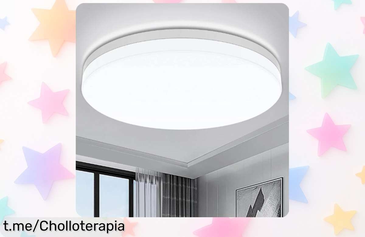 Lámpara de techo LED redonda ultrafina para un dormitorio moderno, disponible ahora a un precio inesperado que no puedes dejar escapar. ¡Renueva tu casa y brilla ya!