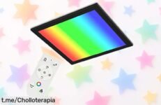 Lámpara de techo ultrafina RGB BRILONER con 1800 lúmenes a un precio que vuela: transforma tu hogar y sorpréndete con el ambiente... ¡No te quedes sin ella!