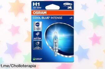 Lámpara halógena OSRAM COOL BLUE INTENSE H1 en oferta increíble: luz blanca tipo LED y brillo extra que no te dejará a oscuras, ¡date prisa que vuelan!