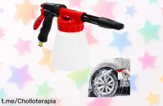 Lanza de espuma HEKOBAG 1L para coches: limpieza a fondo al mejor precio, ¡no te quedes sin este ofertón que vuela rápido y dile adiós a la suciedad!