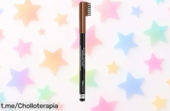 Lápiz de cejas Rimmel London Brow This Way con punta precisa y brocha, ¡aprovecha este precio de escándalo antes que se agote la ganga!