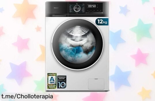 Lavadora Cecotec Bolero DressCode 12500: ¡Chollazo de 12Kg con motor silencioso y vapor que se va volando a un precio increíble! Aprovecha antes de que desaparezca.
