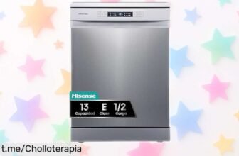 Lavavajillas Hisense HS622E10X súper silencioso y rápido en 30 minutos a un precio que no cuadra; ¡date prisa antes de que se agoten!