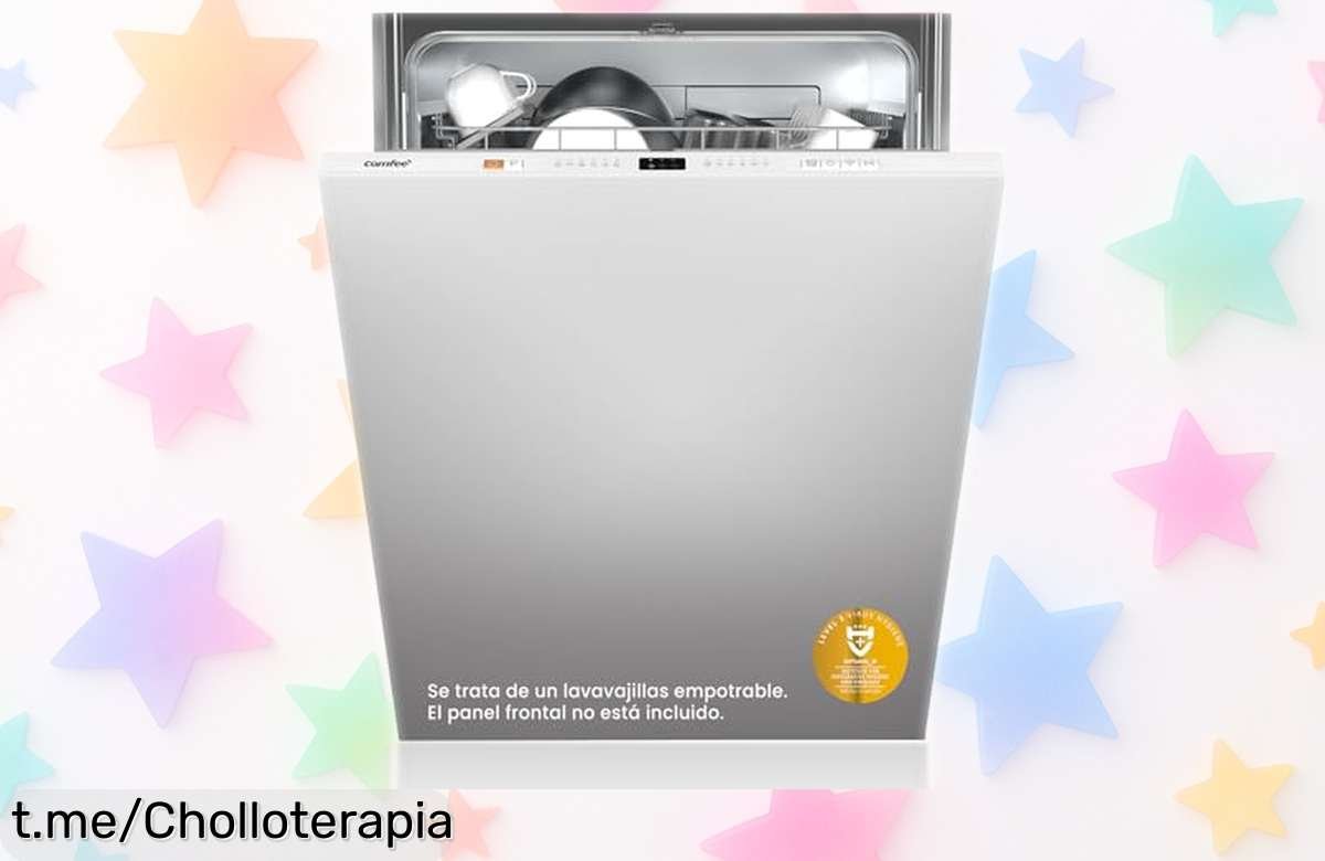 Lavavajillas integrado COMFEE’ CDWPB1215PBEU: limpieza exprés en 30 minutos y control desde tu móvil a un precio loco que no te puedes perder, ¡aprovéchalo ya!