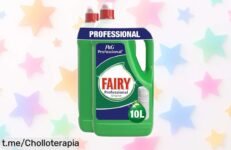 Lavavajillas líquido Fairy Profesional 2x5 L, limpieza extrema a precio de risa: ¡Aprovecha la oferta y di adiós al frote para siempre!