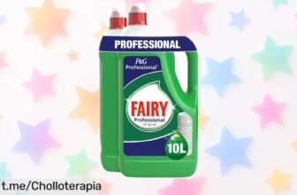 Lavavajillas líquido Fairy Profesional 2x5 L, limpieza extrema a precio de risa: ¡Aprovecha la oferta y di adiós al frote para siempre!