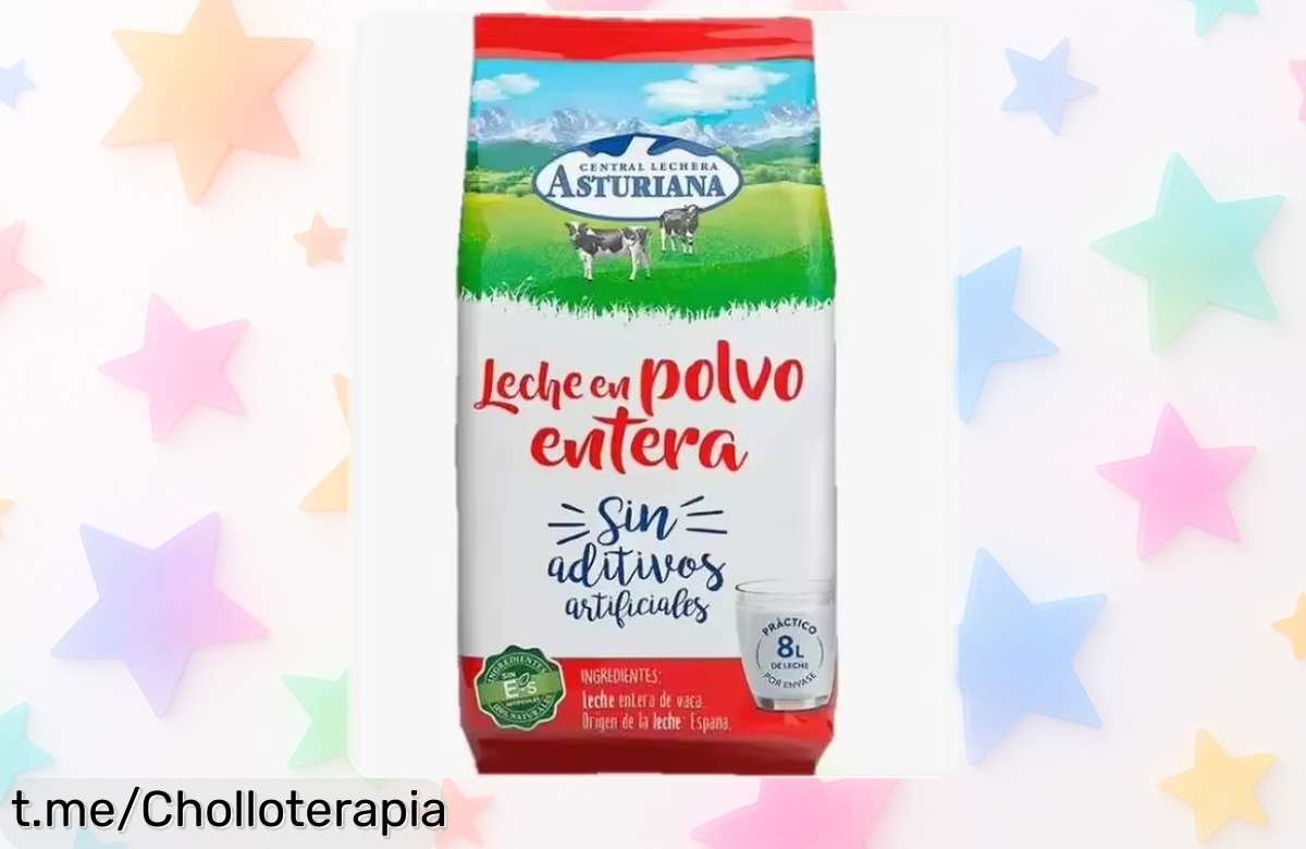 Leche en polvo entera o desnatada Asturiana 1kg, un chollazo que nunca vuelve: ¡Sabor y calidad siempre a mano! Aprovecha este precio de escándalo antes de que se agote.