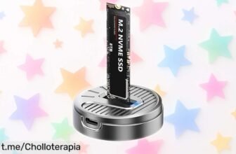 Lector externo SSD M.2 NVMe y SATA USB 3.2 de 10 Gbps, rapidez increíble a precio regalado, ¡date prisa antes que se agote y disfruta de tus datos como nunca!