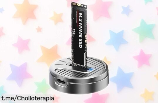 Lector externo SSD M.2 NVMe y SATA USB 3.2 de 10 Gbps, rapidez increíble a precio regalado, ¡date prisa antes que se agote y disfruta de tus datos como nunca!