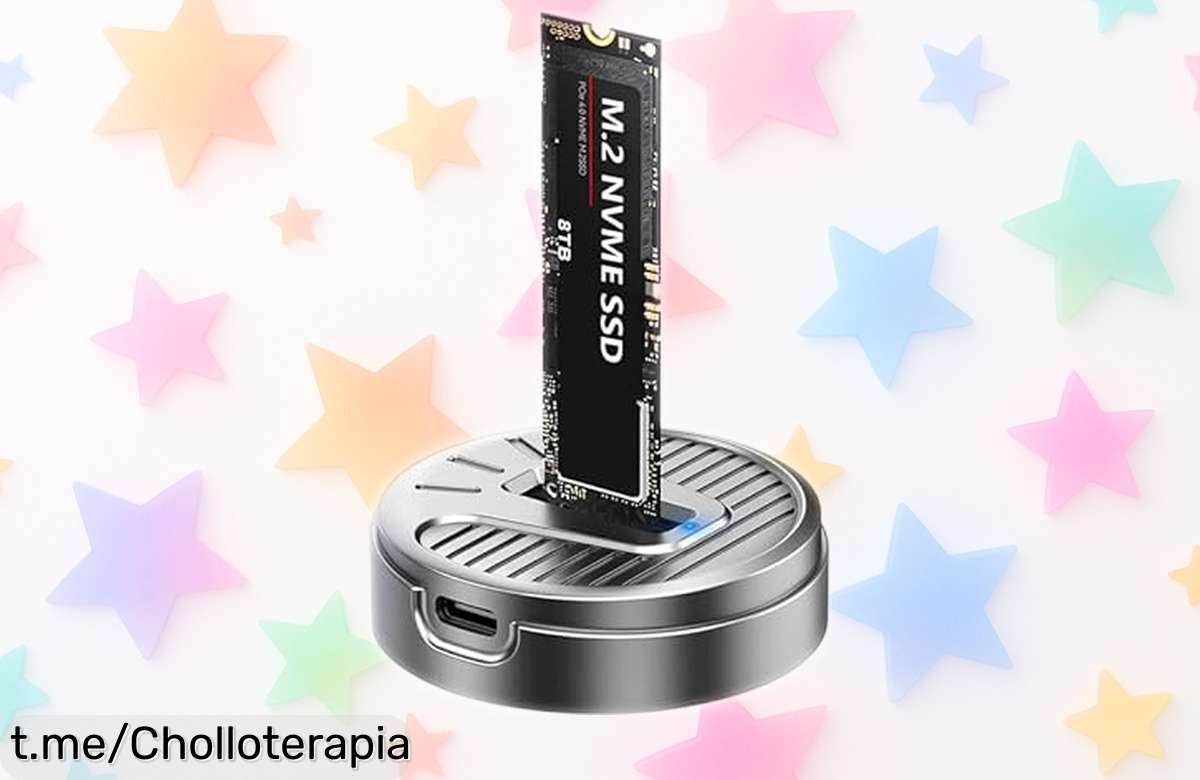 Lector externo SSD M.2 NVMe y SATA USB 3.2 de 10 Gbps, rapidez increíble a precio regalado, ¡date prisa antes que se agote y disfruta de tus datos como nunca!