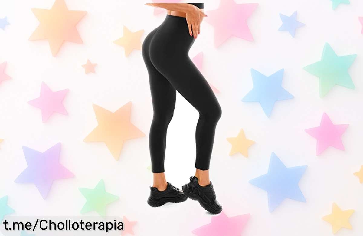 Leggings de cintura alta que moldean y no se transparentan a un precio ridículo, ¡cómpralos ya antes de que vuelen y siente la libertad en cada movimiento!